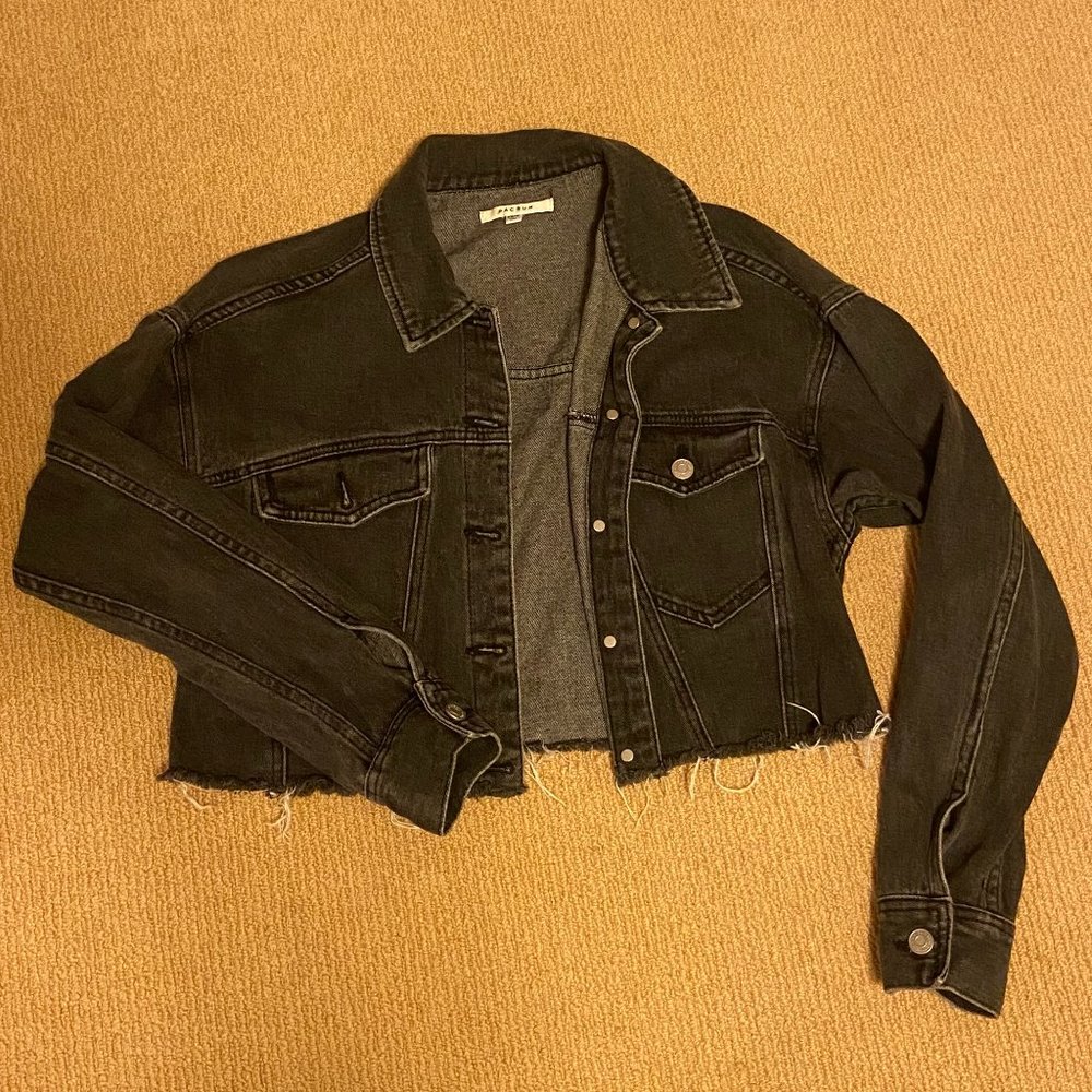 PacSun Black Cropped Jean Jacket
